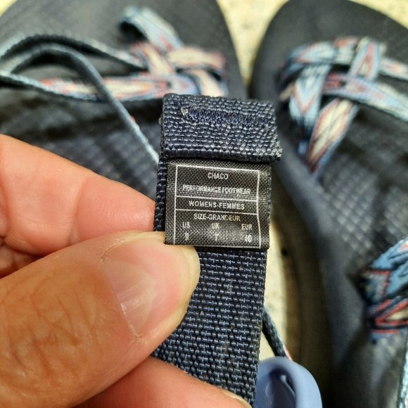 Womens Chaco Z Cloud X2 Sandals Size 9 Strappy Adjustable Hiking Diamond Pattern - Picture 5 of 6